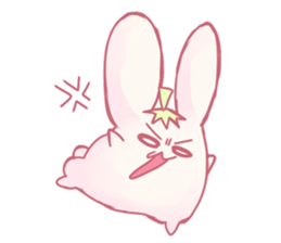 Pink Rabbit and Blue Penguin sticker #9018294