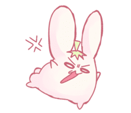 Pink Rabbit and Blue Penguin sticker #9018294