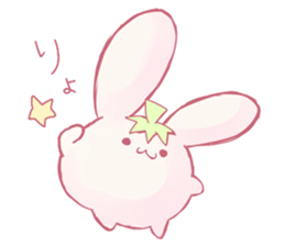 Pink Rabbit and Blue Penguin sticker #9018301