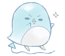 Pink Rabbit and Blue Penguin sticker #9018302