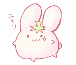 Pink Rabbit and Blue Penguin sticker #9018304