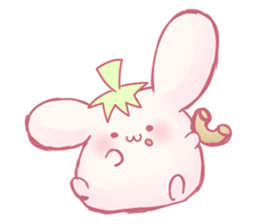 Pink Rabbit and Blue Penguin sticker #9018309