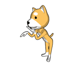 Gesture dog man sticker #9018763