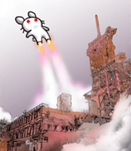 World of white rabbit sticker #9019138