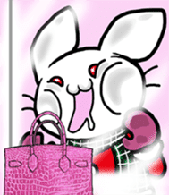 World of white rabbit sticker #9019143