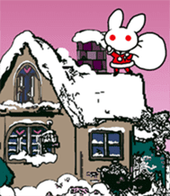 World of white rabbit sticker #9019145