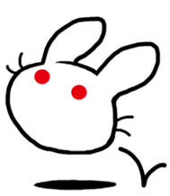 World of white rabbit sticker #9019164