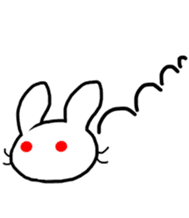World of white rabbit sticker #9019165