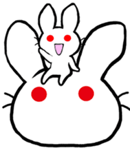 World of white rabbit sticker #9019168