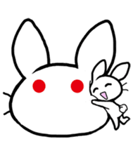 World of white rabbit sticker #9019169