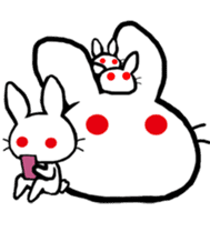 World of white rabbit sticker #9019173