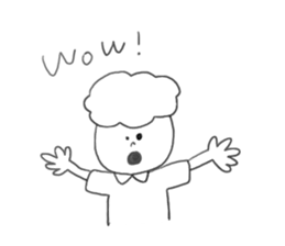 Cute little boy !! sticker #9019179