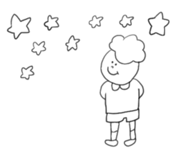 Cute little boy !! sticker #9019185