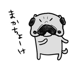 pug okinawa sticker #9019257