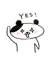 The shape of the dog of French bread . sticker #9020717