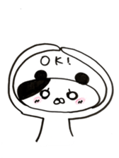 The shape of the dog of French bread . sticker #9020719