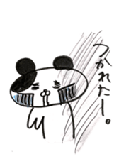 The shape of the dog of French bread . sticker #9020728