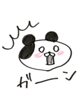 The shape of the dog of French bread . sticker #9020731