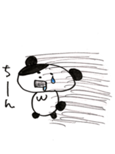 The shape of the dog of French bread . sticker #9020733