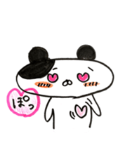 The shape of the dog of French bread . sticker #9020741