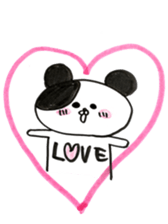 The shape of the dog of French bread . sticker #9020750