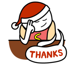 Hot Dog Man : Christmas sticker #9021077