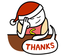 Hot Dog Man : Christmas sticker #9021077