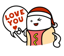 Hot Dog Man : Christmas sticker #9021078
