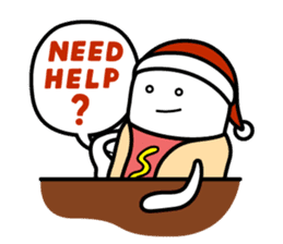 Hot Dog Man : Christmas sticker #9021084
