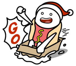 Hot Dog Man : Christmas sticker #9021085