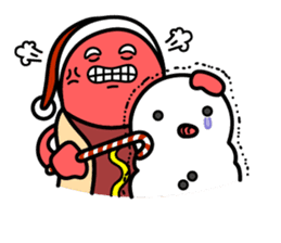 Hot Dog Man : Christmas sticker #9021088