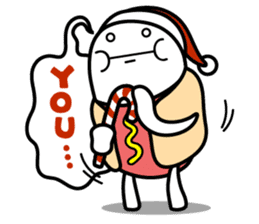 Hot Dog Man : Christmas sticker #9021093