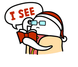 Hot Dog Man : Christmas sticker #9021094