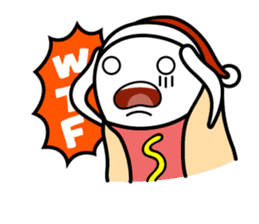 Hot Dog Man : Christmas sticker #9021095