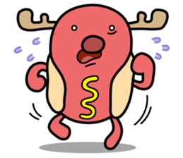 Hot Dog Man : Christmas sticker #9021096