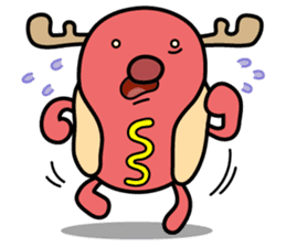 Hot Dog Man : Christmas sticker #9021096