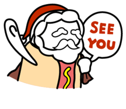 Hot Dog Man : Christmas sticker #9021104