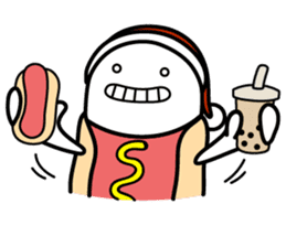 Hot Dog Man : Christmas sticker #9021107