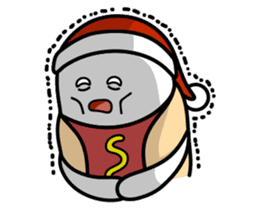 Hot Dog Man : Christmas sticker #9021109