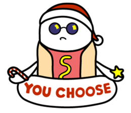 Hot Dog Man : Christmas sticker #9021110