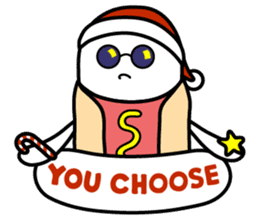 Hot Dog Man : Christmas sticker #9021110