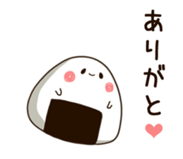 sticker of a rice-ball. sticker #9021579