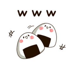 sticker of a rice-ball. sticker #9021583