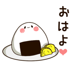 sticker of a rice-ball. sticker #9021584