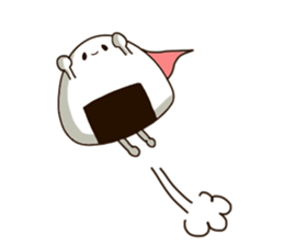 sticker of a rice-ball. sticker #9021590