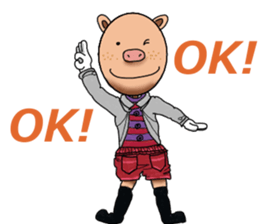 BUTA-tan to world sticker #9021636