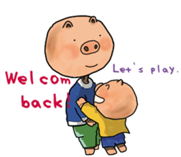 BUTA-tan to world sticker #9021640