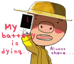 BUTA-tan to world sticker #9021660