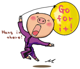 BUTA-tan to world sticker #9021661