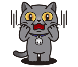 MIA the British Shorthair Cat sticker #9022480